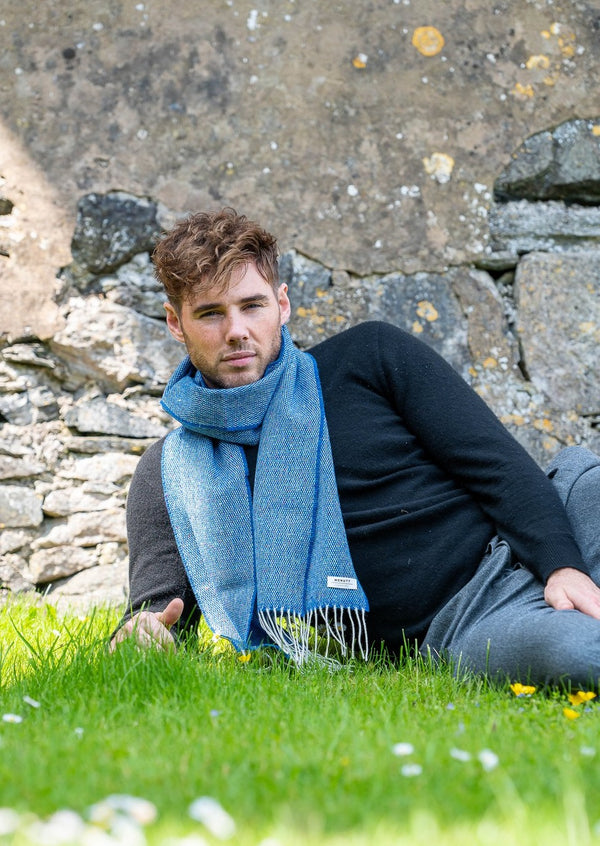McNutt Donegal Ocean Tweed Scarf