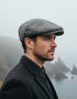 Donegal Tweed Flat Cap | Silver Herringbone