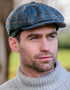 Mucros Driving Cap | Premium Wool 8-Piece Flat Cap | Green Plaid