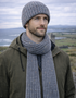 Fisherman Donegal Fleck Wool Scarf | Grey Marl