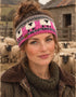 Bandeau tête de mouton Aran Erin | Rose et gris