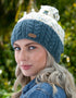 Erin Wool Bobble Flecked Denim Hat