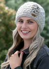 Erin Aran Trellis Flower Hat | Oatmeal