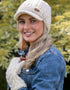 Erin Aran Cable Handwarmers | Natural