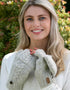 Erin Aran Cable Hunter Gloves | Oatmeal