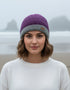 Erin Crochet Turn up Hat | Purple