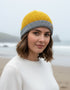 Erin Crochet Turn up Hat | Yellow