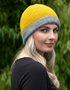 Erin Crochet Turn up Hat | Yellow