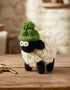 Erin Knitwear Knitted Sheep | Green Bobble Hat - Medium