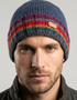 Erin Men's Rib Pullon Hat | Blue Red