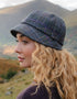 Ladies Tweed Hat Blue Green | Purple Overchecks