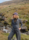 Irish Ladies Tweed Hat | Purple Green Plaid