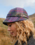 Irish Ladies Tweed Hat | Purple Green Plaid