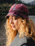 Irish Ladies Tweed Hat | Pink & Navy Plaid