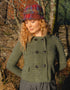 Irish Ladies Tweed Hat | Blue Green & Orange Plaid