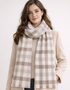 Foxford Giant Merino Scarf | Taupe