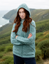 Skellig Aran Merino Wool Zip Cardigan with Hood | Mermaid