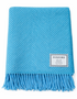 Foxford Merino Wool Throw | Blue/Kingfisher | Clearance