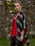 Jimmy Hourihan Red Reversible Shawl