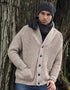 Men's Aran Ribbed Cardigan - 100% Merino Wool | Made in Ireland