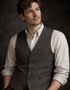 Donegal Tweed Waistcoat - Rich Flecked Charcoal | Premium Irish Wool Vest