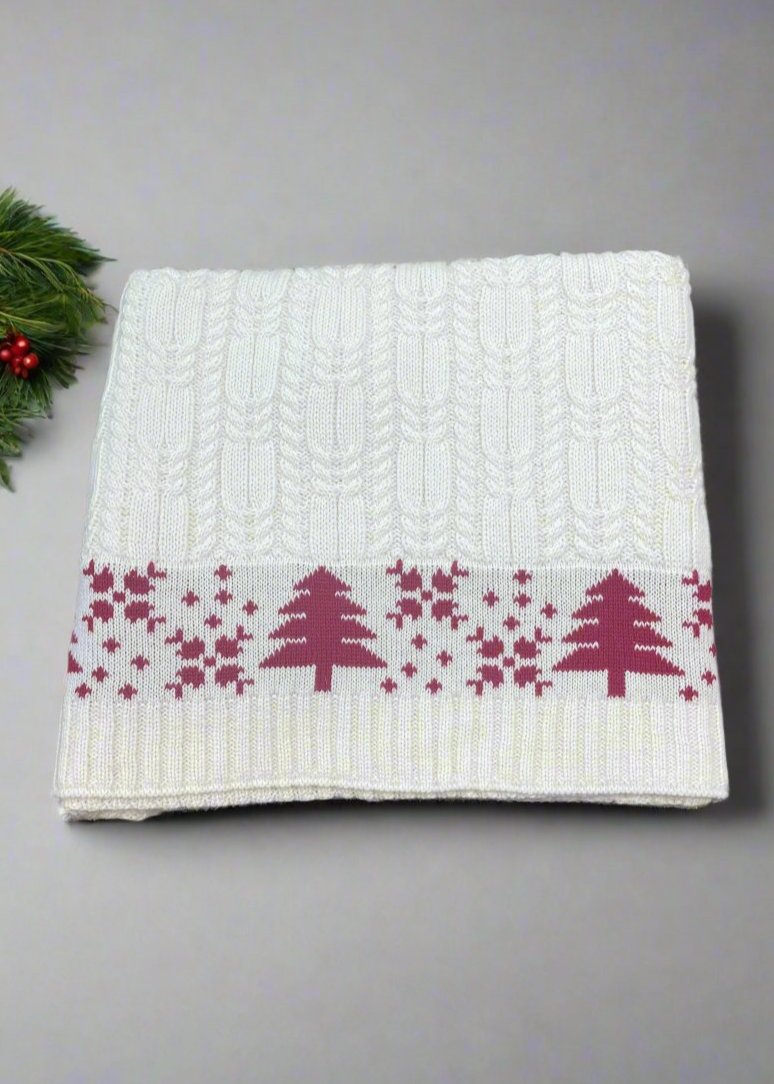 Aran Merino Wool Christmas Blanket *Black Friday Special*