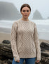 Heavy Weight Aran Fisherman Sweater | Oatmeal