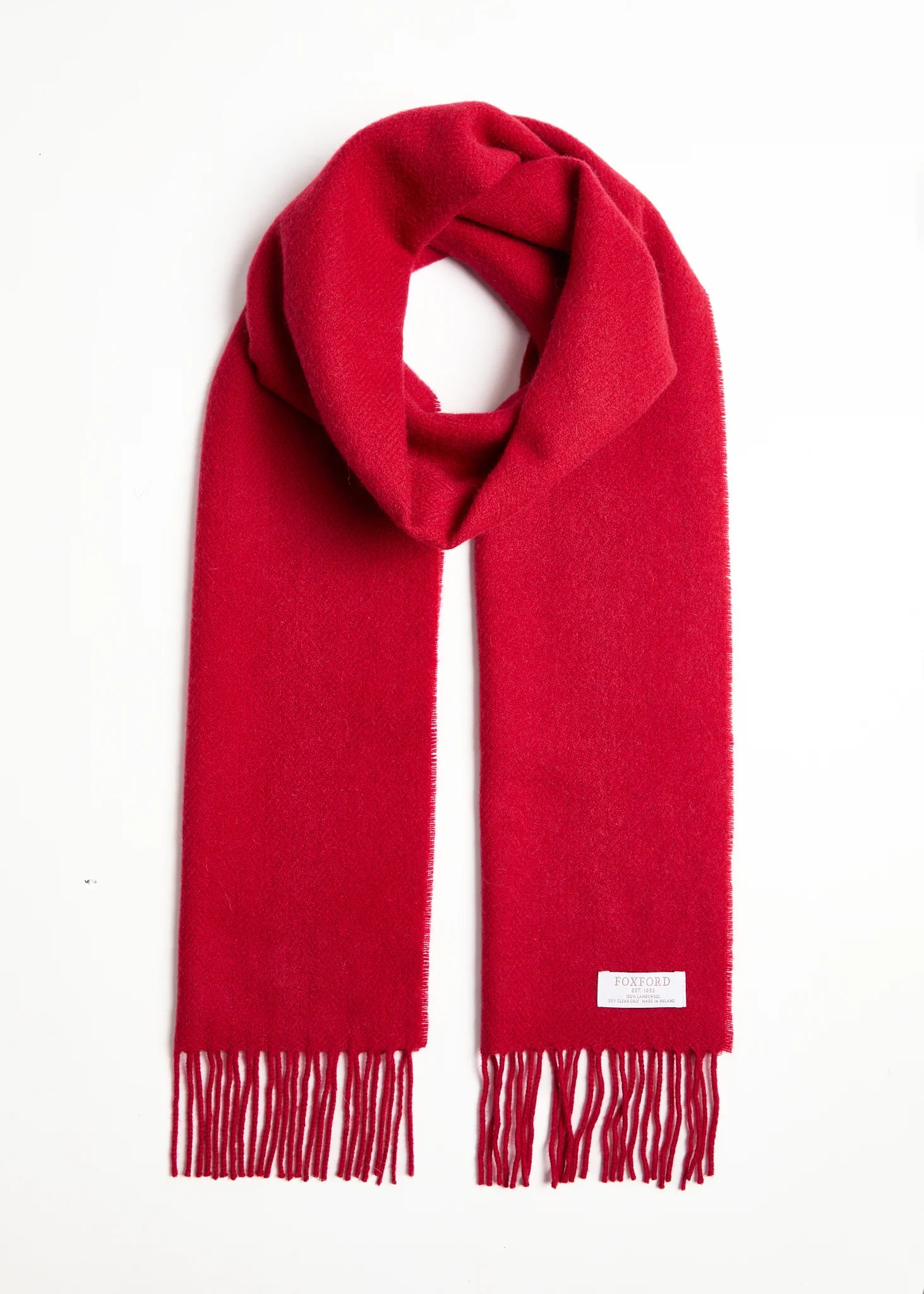 Foxford Lambswool Scarf | Red
