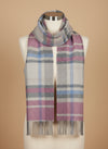 Foxford Lambswool Scarf | Grey Tartan Check
