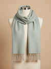 Foxford Lambswool Scarf | Aqua Melange