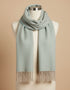 Foxford Lambswool Scarf | Aqua Melange