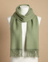 Foxford Lambswool Scarf | Green Melange