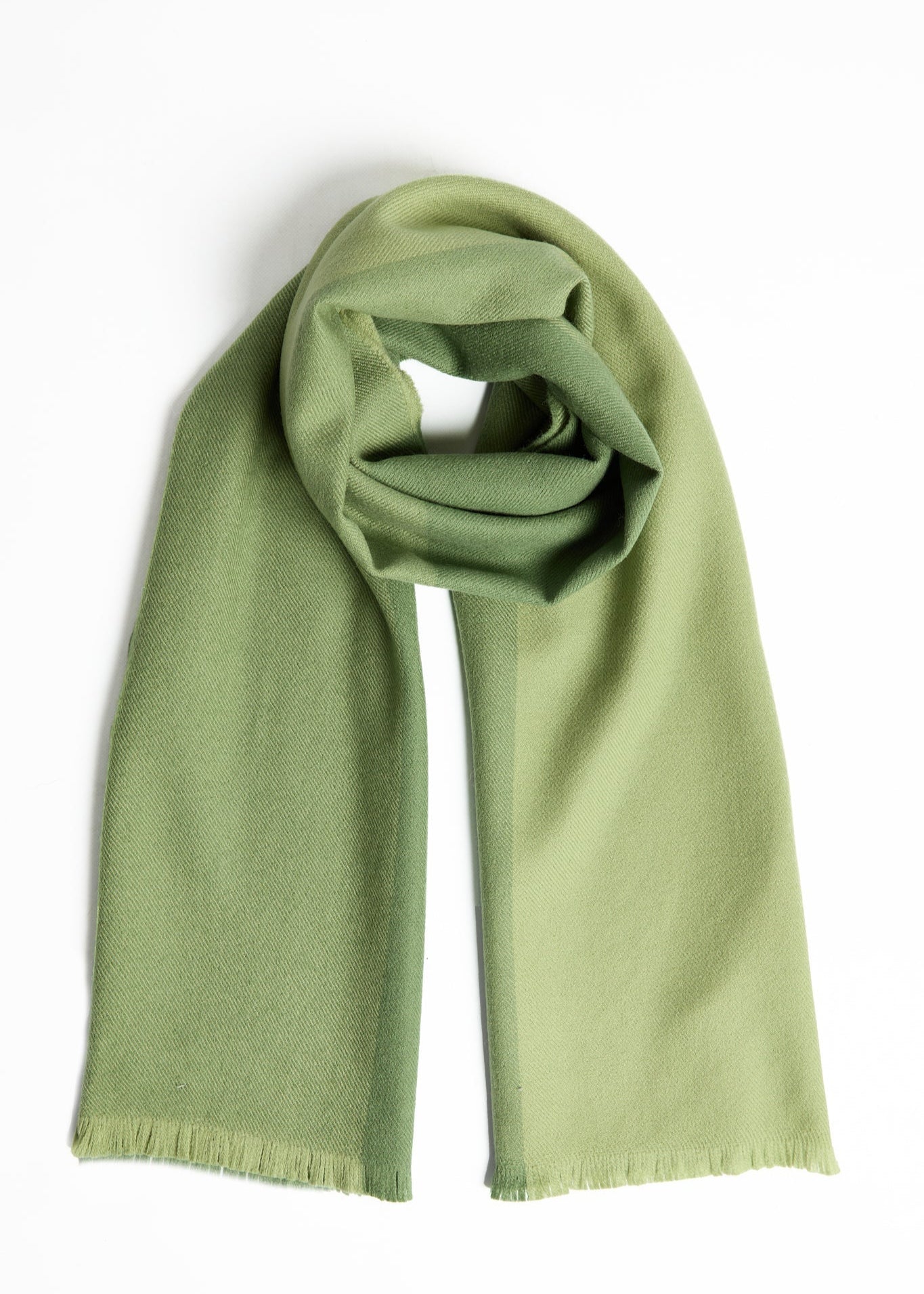 Foxford Giant Merino Scarf | Four Green Stripe