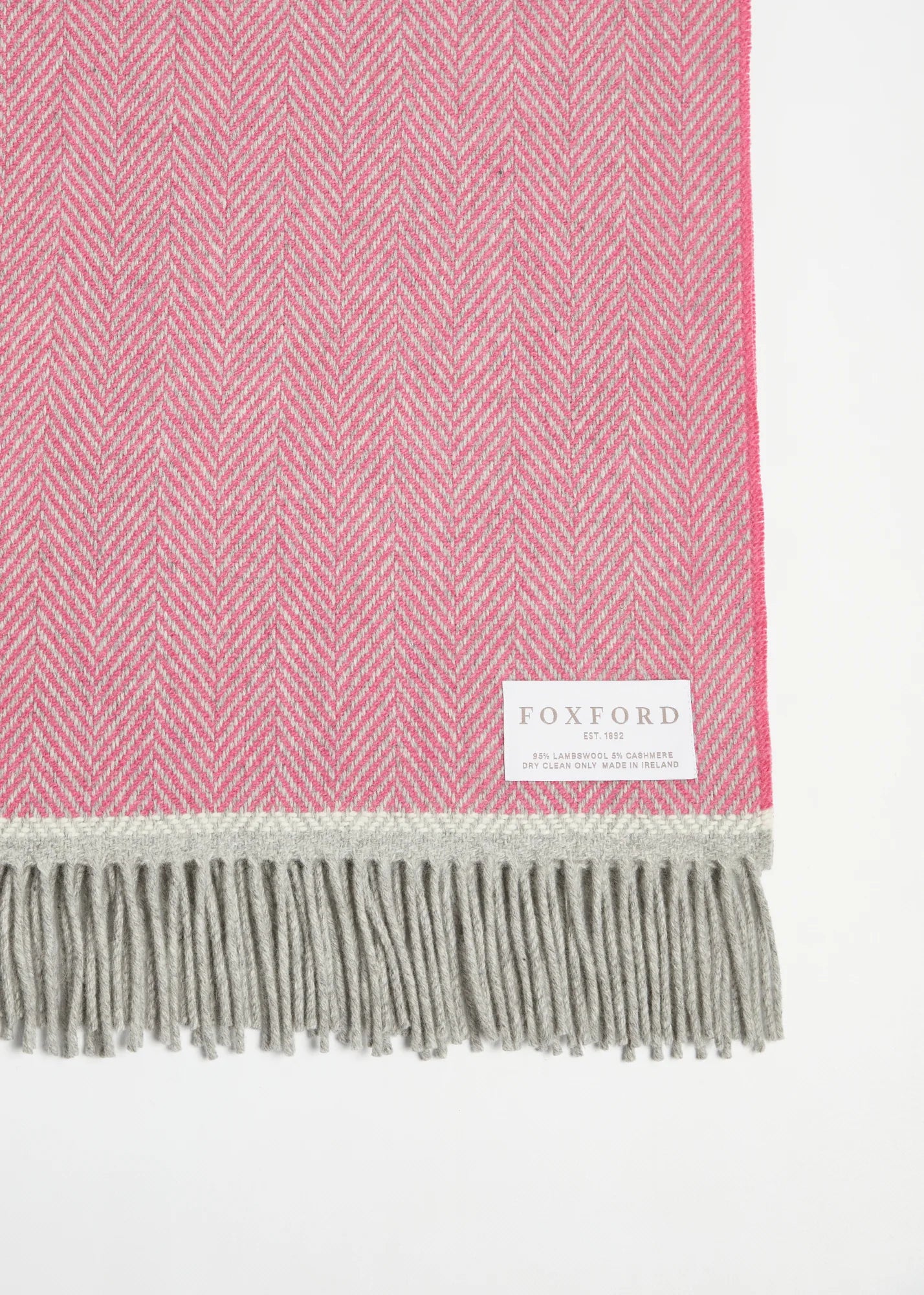 Foxford Croía Cashmere and Lambswool Throw
