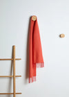Foxford Lambswool Scarf | Paprika Herringbone