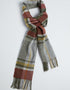 Foxford Lambswool Scarf | Rust & Green Tartan | Made in Ireland