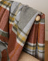 Foxford Lambswool Throw | Yellow Mossy Green