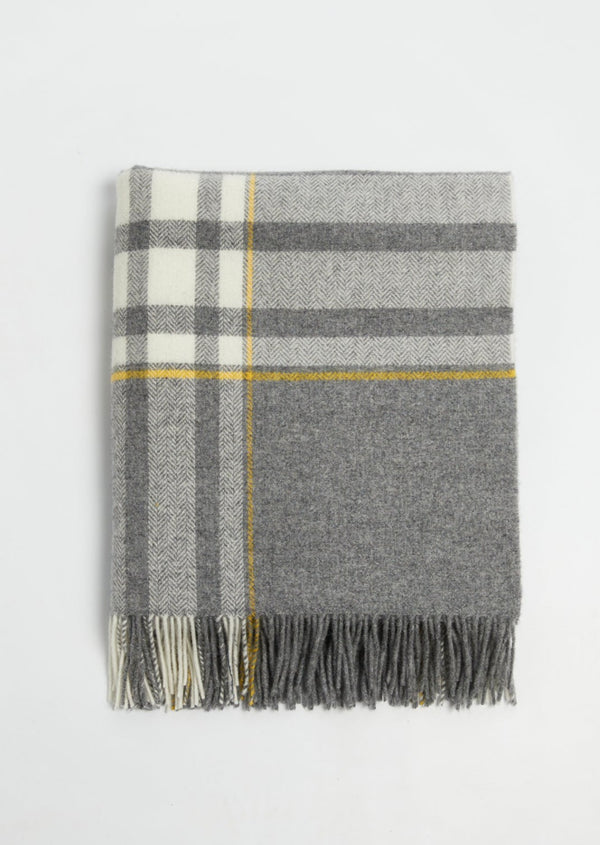 Foxford Liath Lambswool Throw