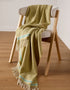 Foxford Cashmere and Lambswool Throw | Silver Strand