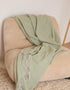 Foxford Lambswool Throw | Dingle - Lime Green