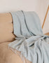Foxford Lambswool Throw | Killybegs - Silver Opal