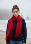 Foxford Lambswool Scarf | Red