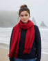 Foxford Lambswool Scarf | Red