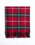 Foxford Lambswool Throw | Ashford Green Check