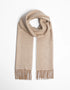Foxford Lambswool Scarf | Camel Herringbone