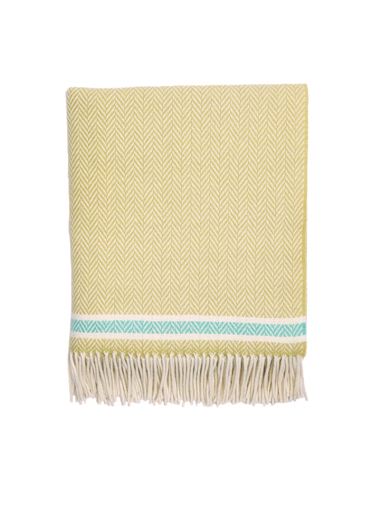 Foxford Cashmere and Lambswool Throw | Silver Strand