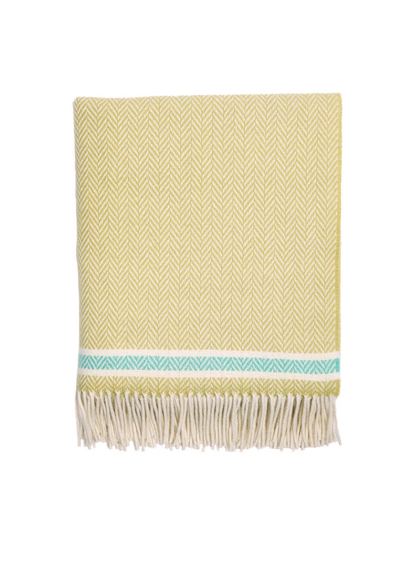 Foxford Cashmere and Lambswool Throw | Silver Strand