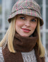 Mucros Flapper Hat | Cream Red & Beige