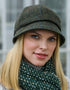 Mucros Flapper Hat | Green Herringbone