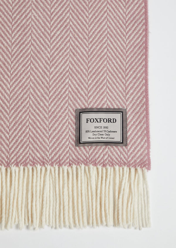 Foxford Maeve Cashmere And Lambswool Throw